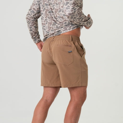 Everyday Short - Desert Tan - Flying Ducks Green Pocket