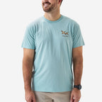 Short Sleeve Tee - Flying Mallards - Sky Blue