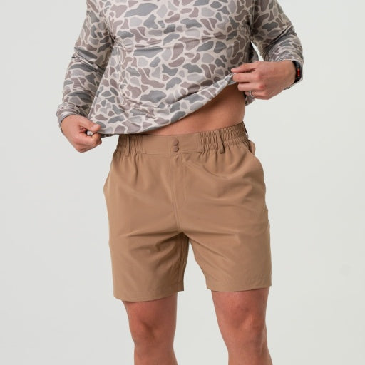 Everyday Short - Desert Tan - Flying Ducks Green Pocket