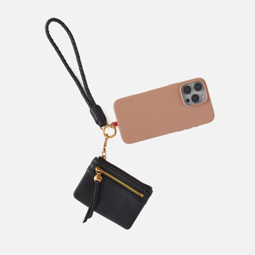 Lasso Phone Wristlet - Pebbled Leather | Black